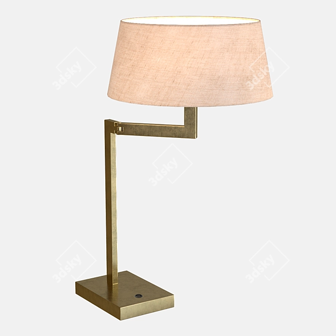 Brass Swing Table Lamp 3D model image 1