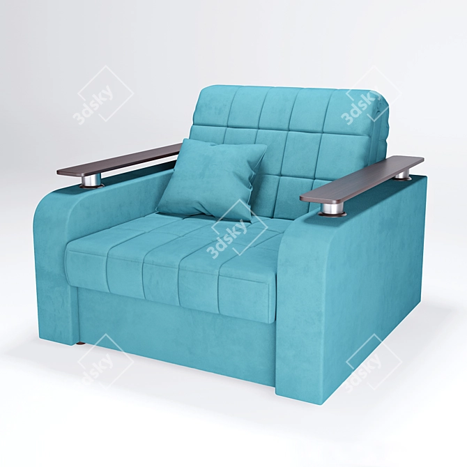 Karina 044 Chair Bed: Comfortable, Stylish, and Space-Saving 3D model image 2