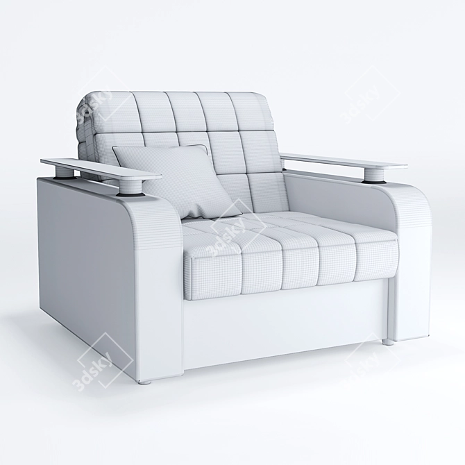 Karina 044 Chair Bed: Comfortable, Stylish, and Space-Saving 3D model image 3