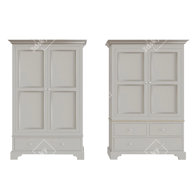 Chichester Wardrobe: Elegant and Spacious 3D model image 1