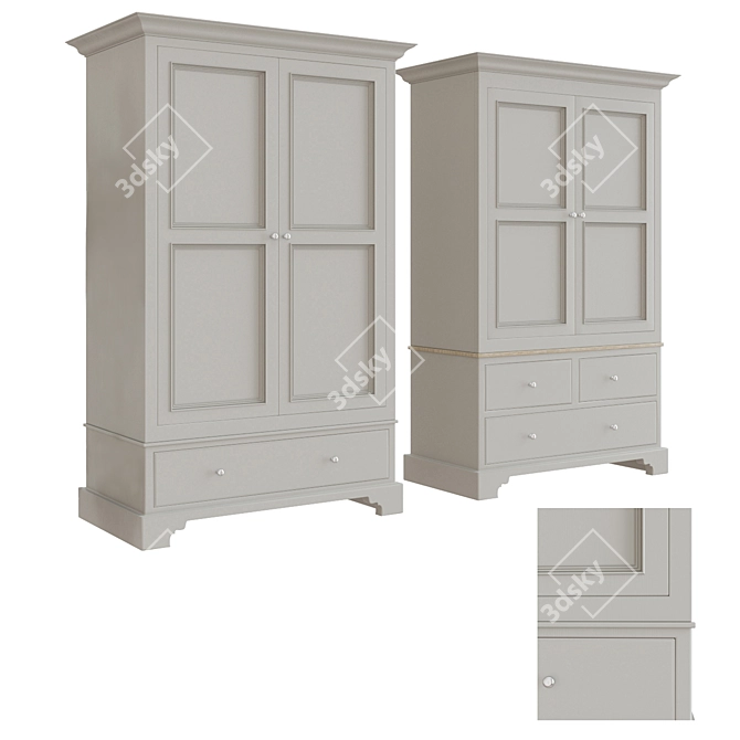 Chichester Wardrobe: Elegant and Spacious 3D model image 2