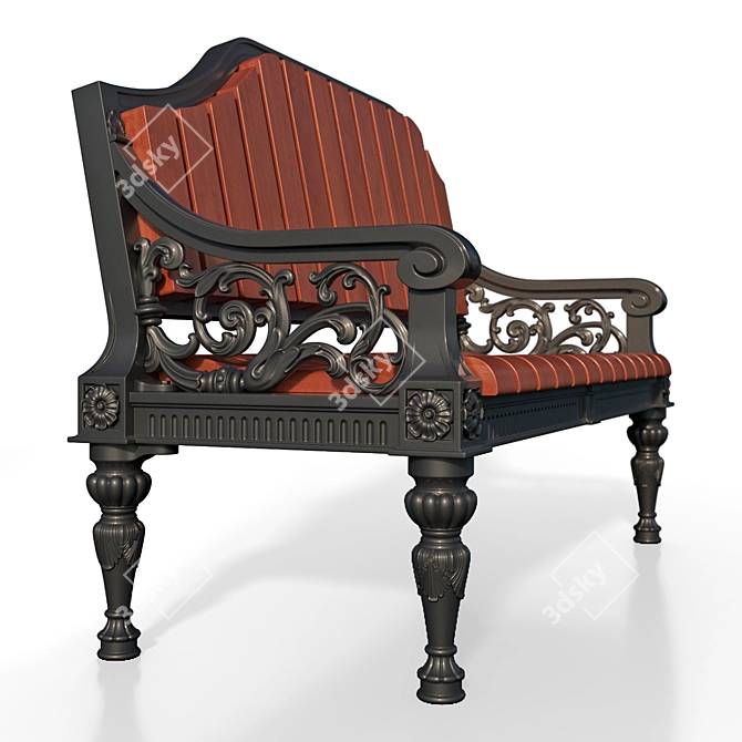 Theater Small Bench: Moscow Inspiration 3D model image 2