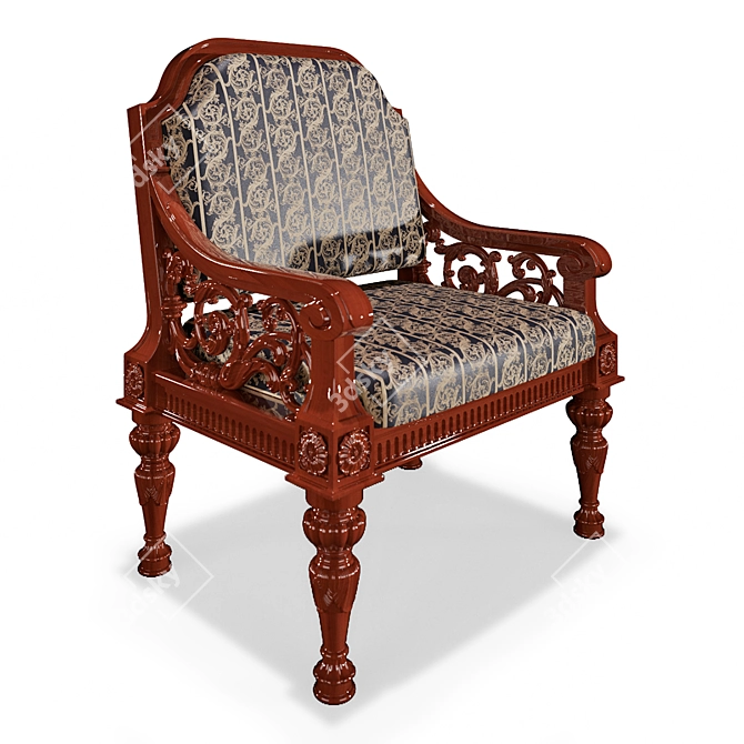 Theatrical Armchair: Elegant and Comfortable 3D model image 1