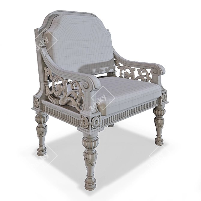 Theatrical Armchair: Elegant and Comfortable 3D model image 3