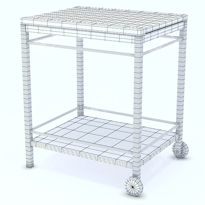 Multifunctional Ikea Klasen Trolley 3D model image 2