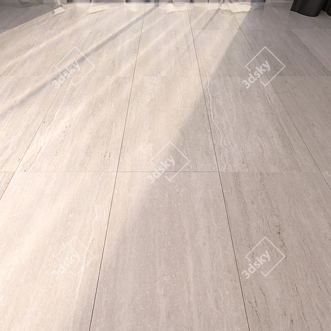 Luxury Marble Tiles: HD Textured Floor 3D model image 1