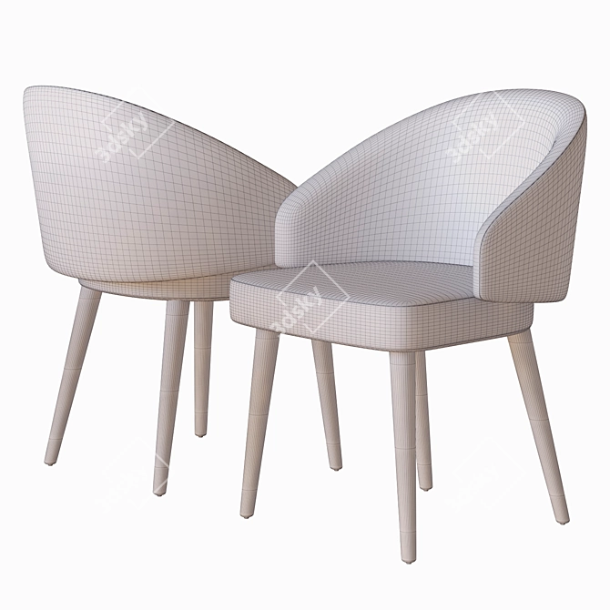 Luxury Lawson Chair - 3D Model 3D model image 2