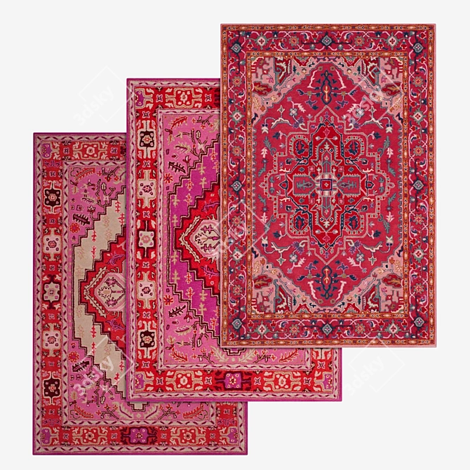 Luxury Carpet Set 3D model image 1