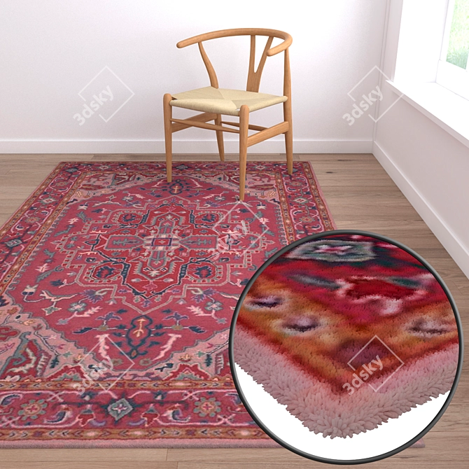 Luxury Carpet Set 3D model image 2