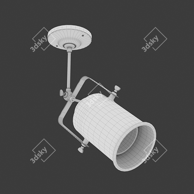 Streamline Pendant Searchlight 3D model image 2