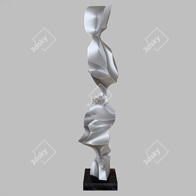 Resilient Spirit: Perseverance Statue 3D model image 1