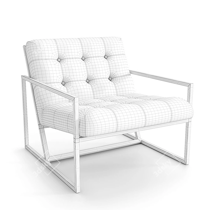 Goldfinger Lounge Chair | Jonathan Adler | Stylish Comfort 3D model image 3