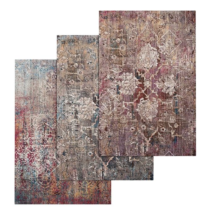 Versatile Carpets Set 60: High-Quality Textures for Close-Up and Wide Angles 3D model image 1