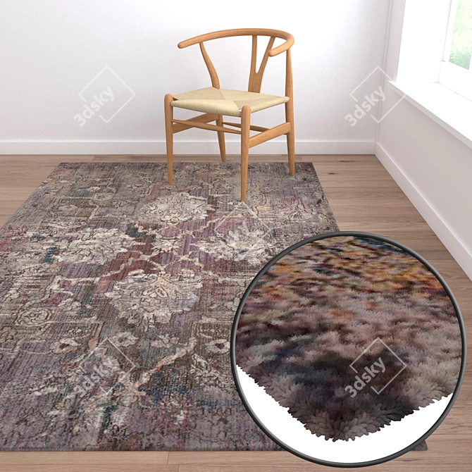 Versatile Carpets Set 60: High-Quality Textures for Close-Up and Wide Angles 3D model image 2