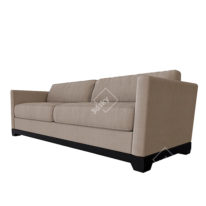 Sleek Meridiani Allen 220 Sofa 3D model image 1