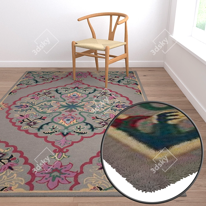 Luxury Carpets Set 3D model image 2