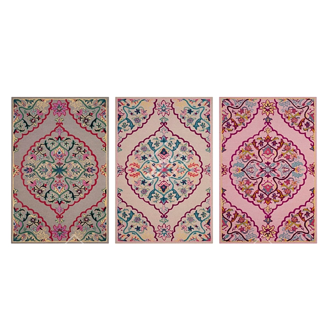 Luxury Carpets Set 3D model image 3