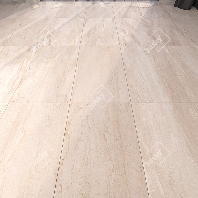 HD Marble Floor Tiles 3D model image 3