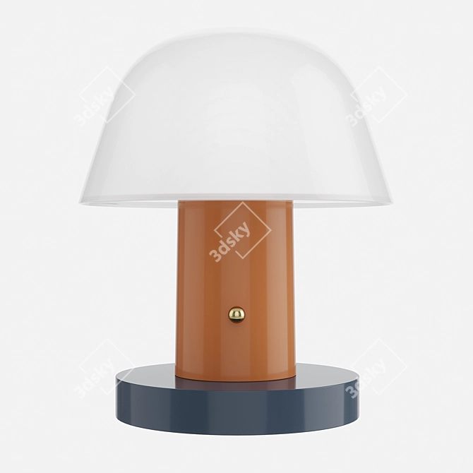 Sleek and Stylish Setago Lamp 3D model image 1