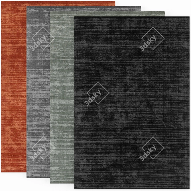 Luxury Loke Designer Rug Set 3D model image 1