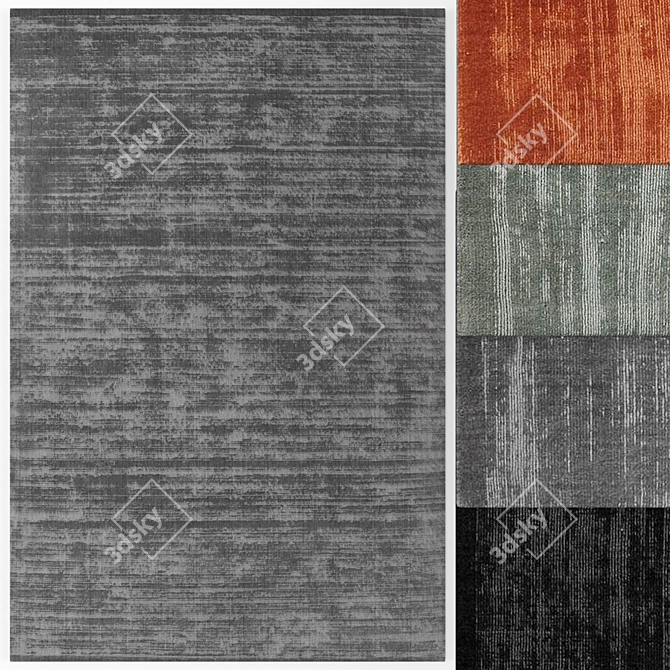 Luxury Loke Designer Rug Set 3D model image 2