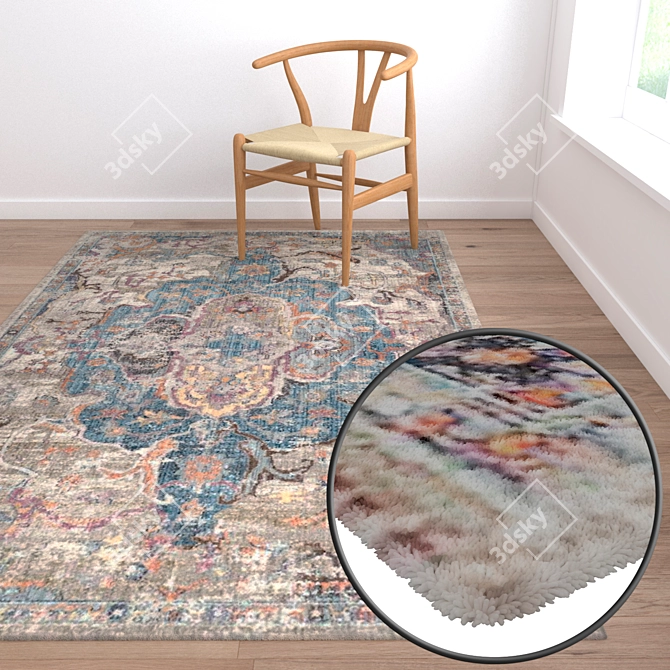 Luxury Carpet Set 3D model image 2