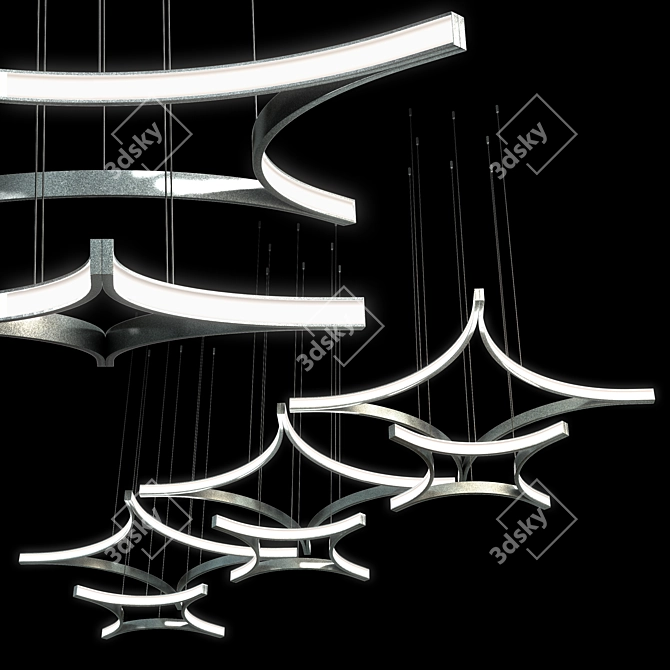 Starlight Symphony: Modern Lamp Composition 3D model image 1