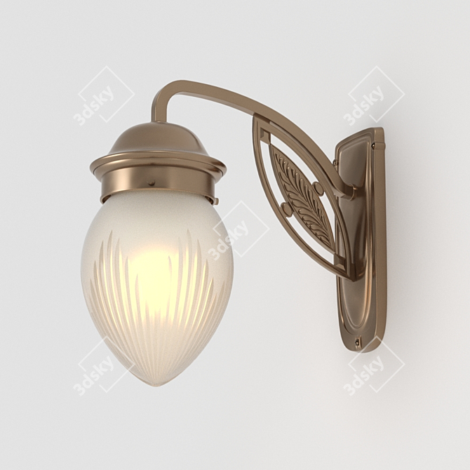 Elegant Pannon Wall Light 3D model image 1