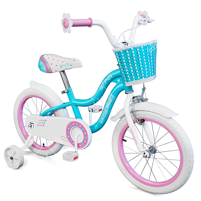 Royal Baby Stargirl Kids Bike - 14" Steel Frame 3D model image 1