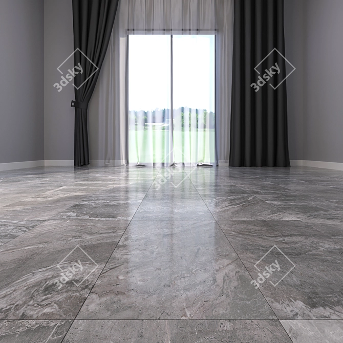 Luxury Marble Floor Set 3D model image 2