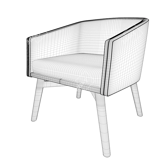 Lolyta Due Chairs: Elegant and Functional 3D model image 3