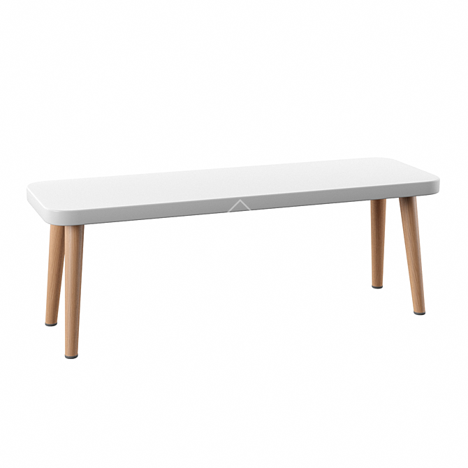 Nursery Bench: KK Home 750x250mm 3D model image 1