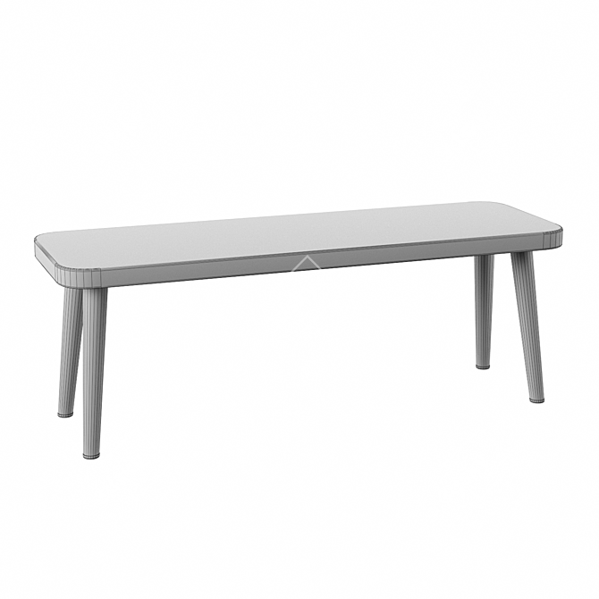 Nursery Bench: KK Home 750x250mm 3D model image 2