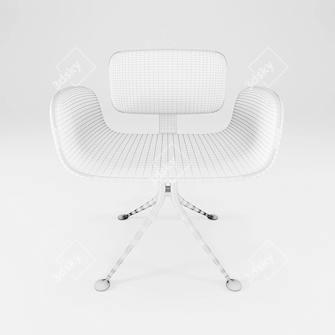 Sleek Modern Chair - Contemporary Design & High-Quality Construction 3D model image 2