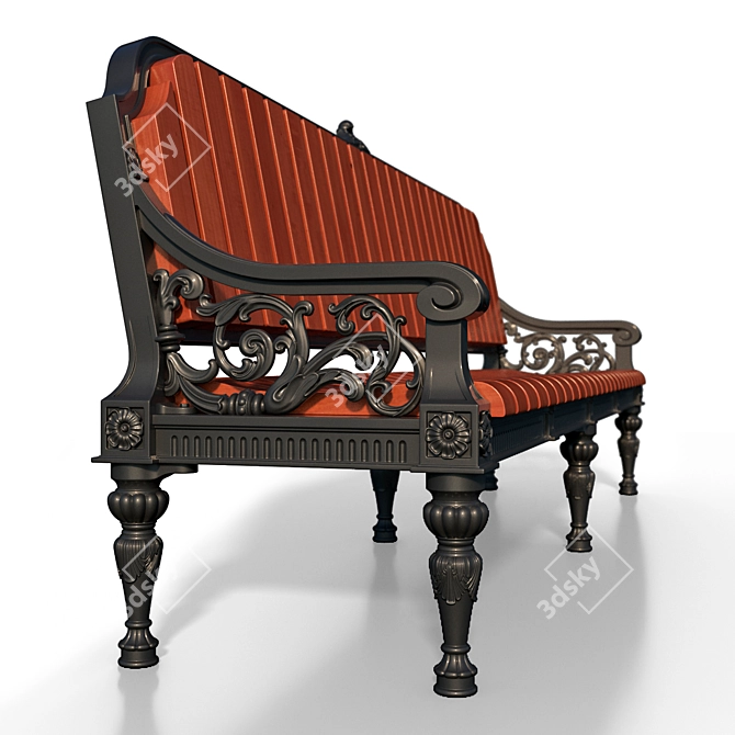 Grand Theater Bench 3D model image 2