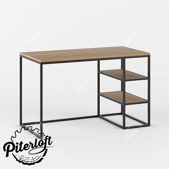 Table carter: Stylish Loft Wood and Metal Table - Customizable Dimensions [Link]
Stylish Loft Table: Customizable Wood and Metal 3D model image 1