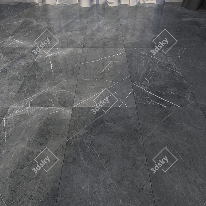 HD Marble Floor Tiles 3D model image 1