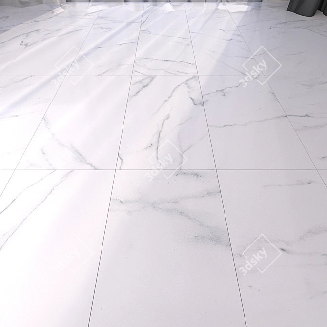 Luxury Marble Floor Tiles 3D model image 3