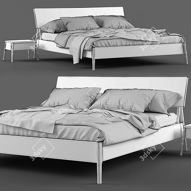 Modern Ethnicraft Air Bed Set 3D model image 3