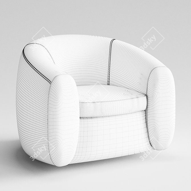 Title: Loft Designe Chair - Modern and Stylish 3D model image 3