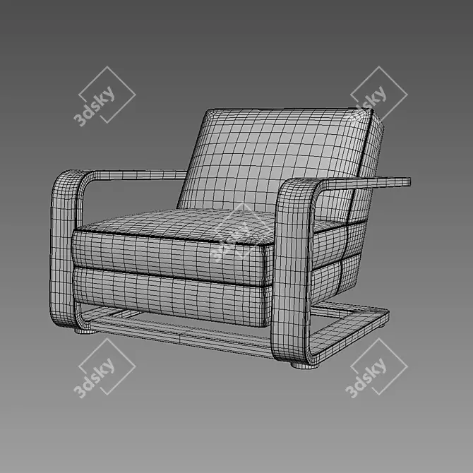 Restoration Hardware LAURENT Armchair 3D model image 3