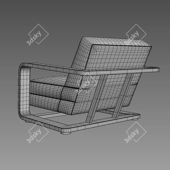 Restoration Hardware LAURENT Armchair 3D model image 1