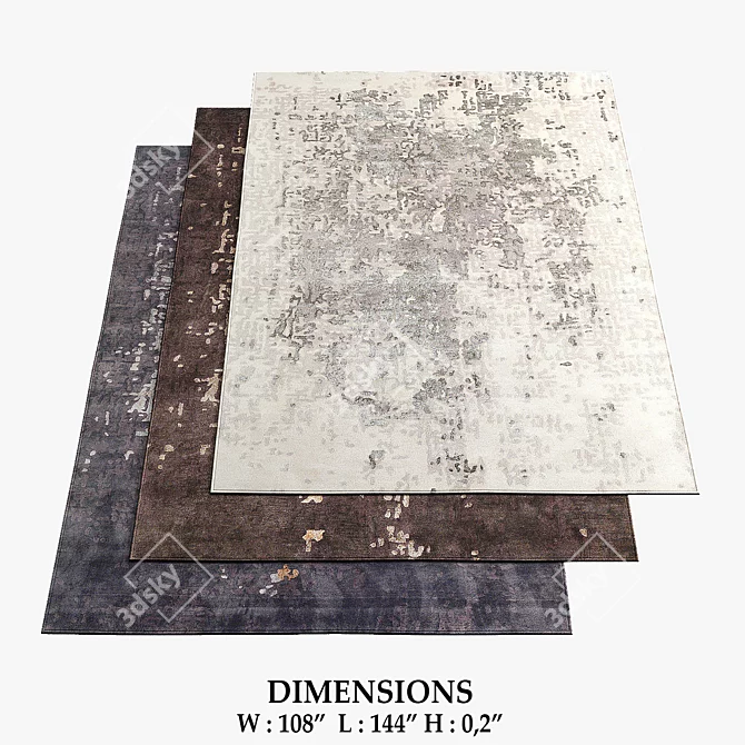 Title: West Rugs: Italian Elegance for Your Home 3D model image 1