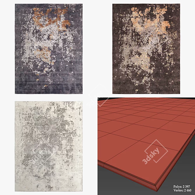 Title: West Rugs: Italian Elegance for Your Home 3D model image 2