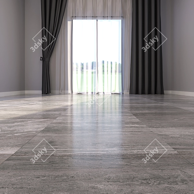 Luxury Marble Floor Tiles 3D model image 2