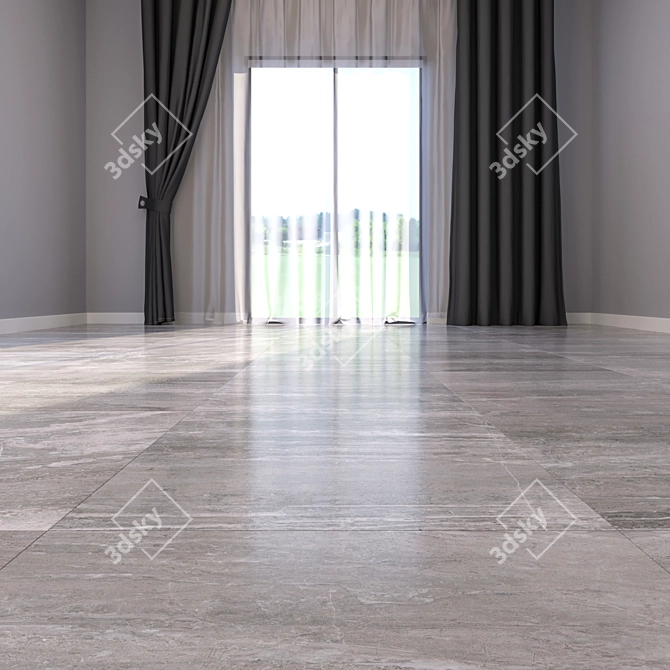 Luxury Marble Tiles: HD Textures [60x60 cm] 3D model image 2