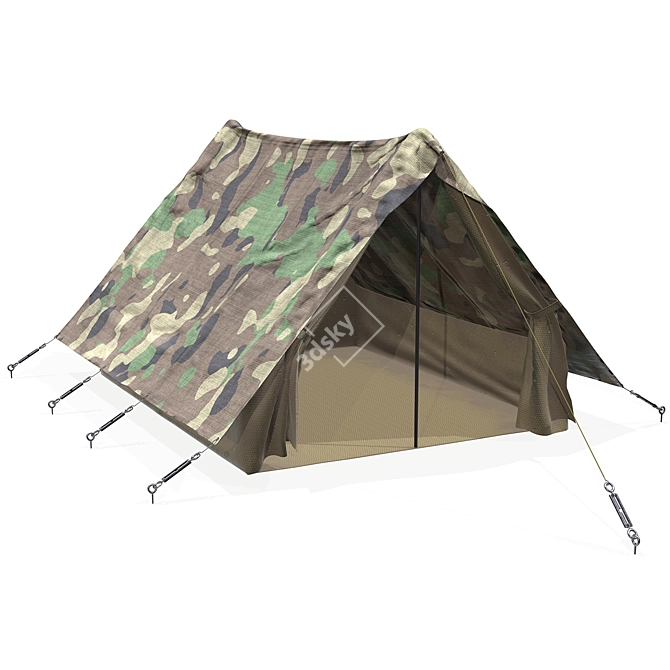 Ultimate Campmaster Folding Tent 3D model image 1