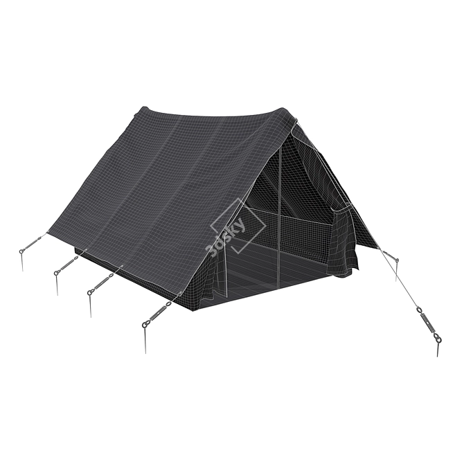 Ultimate Campmaster Folding Tent 3D model image 3