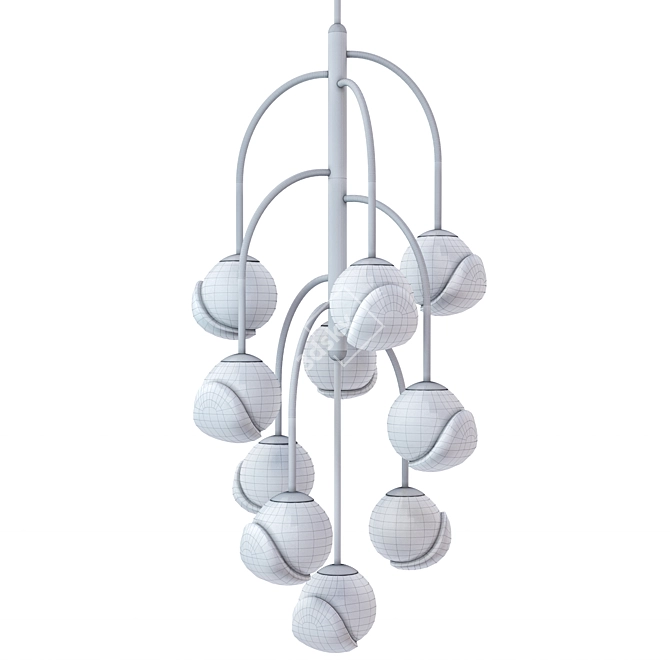 Handcrafted John Pomp  Chandelier 3D model image 2