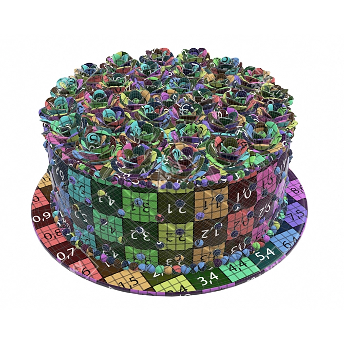 Decadent Chocolate Cake 3D model image 3